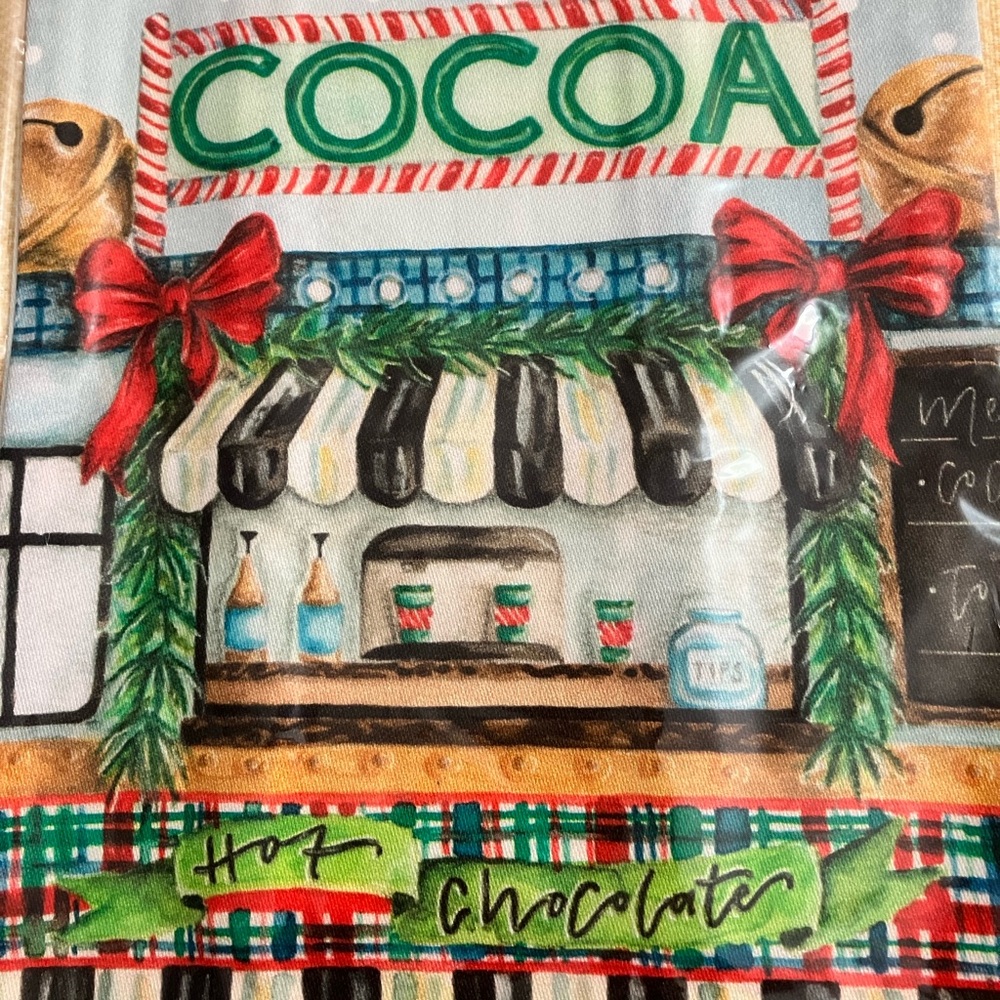 MacKenzie-Childs Cocoa Food Truck Tea Towel - Picture 3 of 8